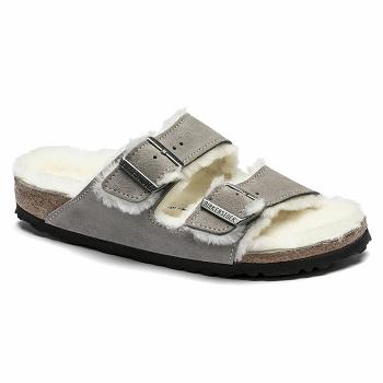 Arizona Birkenstock Shearling Semisove Damske Siva | SK 18XYU